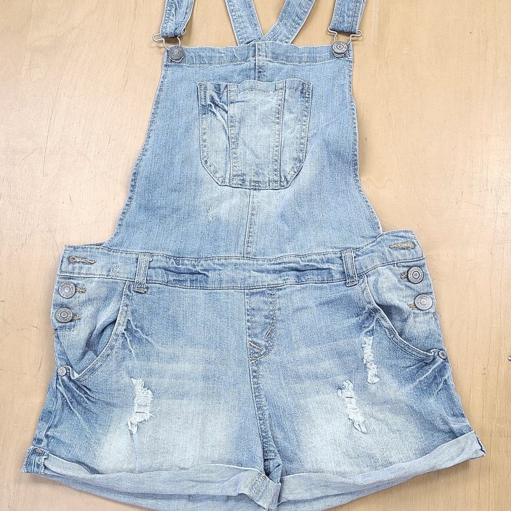 Juniors - Wallflower - Jean Bib Shorts